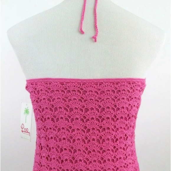 Lilly Pulitzer White Label NWT. crotchet halter top. Size ML.  Very different. - Picture 12 of 14